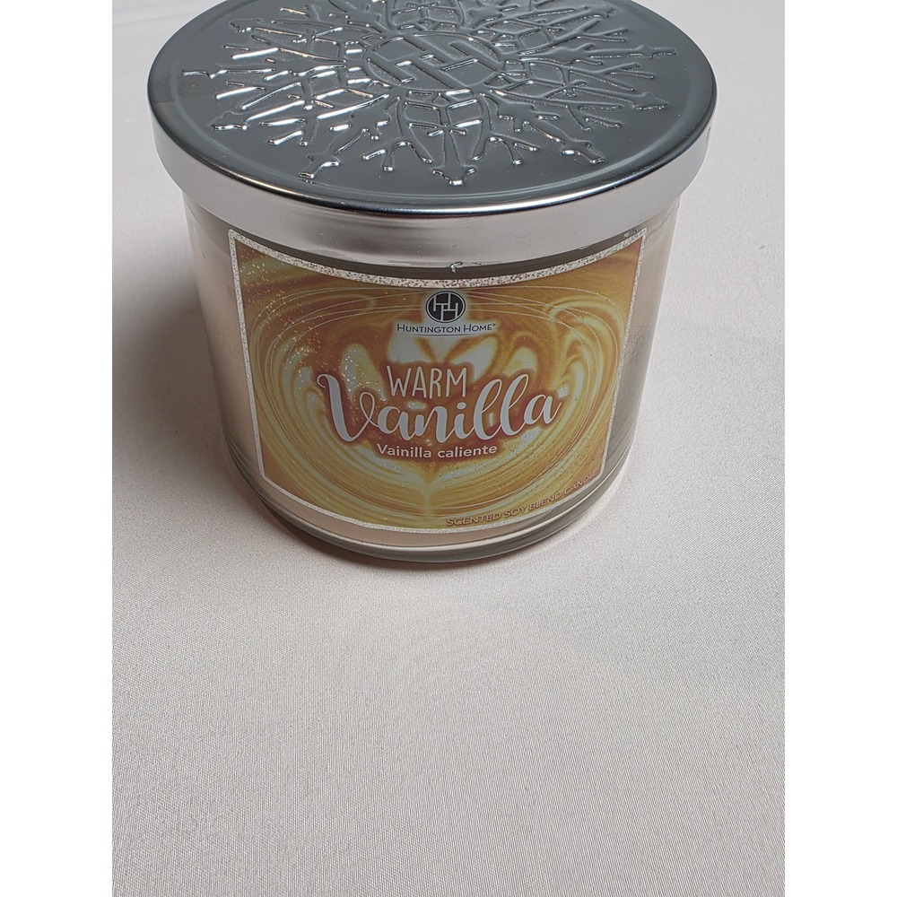 Huntington Home - Warm Vanilla 3-Wick Scented Soy Blend Candle 14.5‎ oz